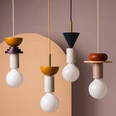 Modern Wood Pendant Light for Kids Room